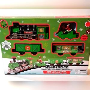 Dr. Seuss The Grinch Christmas Holiday Express Play Train Set Movie Home Decor